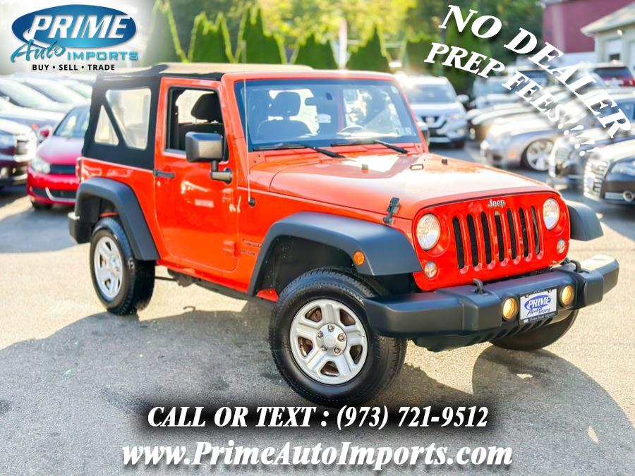 2015 Jeep Wrangler 4WD 2dr Sport, available for sale in Bloomingdale, New Jersey | Prime Auto Imports. Bloomingdale, New Jersey