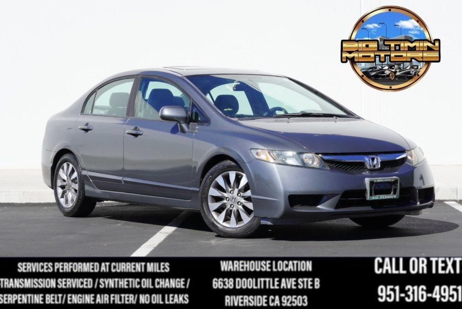 2009 Honda Civic Sdn EX (ONE OWNER) SUNROOF, available for sale in Riverside, California | Big Timin Motors LLC. Riverside, California