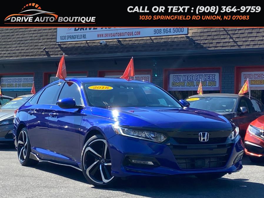 2018 Honda Accord Sedan Sport 1.5T CVT, available for sale in Union, New Jersey | Drive Auto Boutique. Union, New Jersey