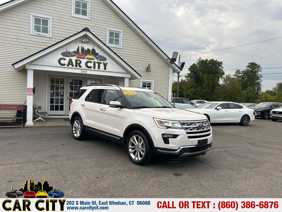 2018 Ford Explorer Limited 4WD, available for sale in East Windsor, Connecticut | Car City LLC. East Windsor, Connecticut