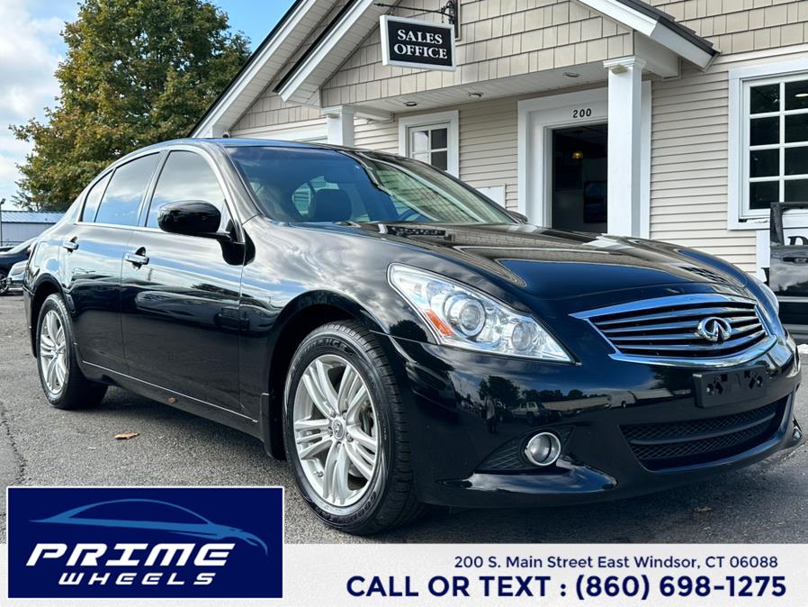 2011 Infiniti G37 Sedan 4dr x AWD, available for sale in East Windsor, Connecticut | Prime Wheels. East Windsor, Connecticut