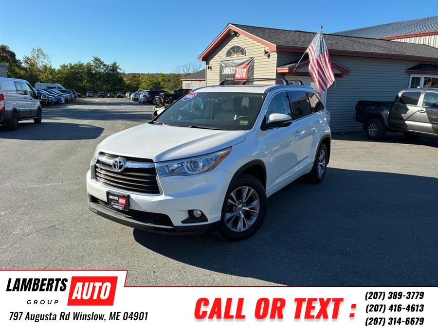 2015 Toyota Highlander XLE, available for sale in Winslow, Maine | Lamberts Auto Group LLC. Winslow, Maine