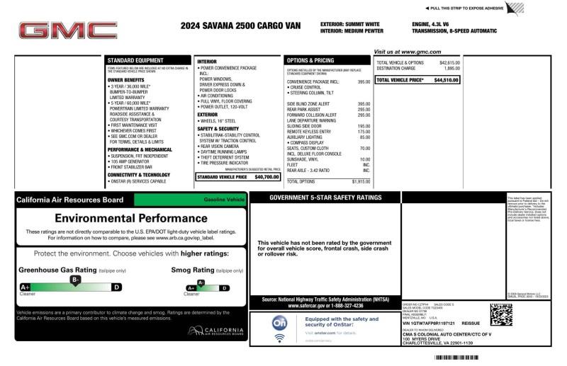 2024 GMC Savana Cargo Van 2500 RWD, available for sale in Maple Shade, New Jersey | Car Revolution. Maple Shade, New Jersey 2024 GMC Savana Cargo Van 2500 RWD, available for sale in Maple Shade, New Jersey | Car Revolution. Maple Shade, New Jersey