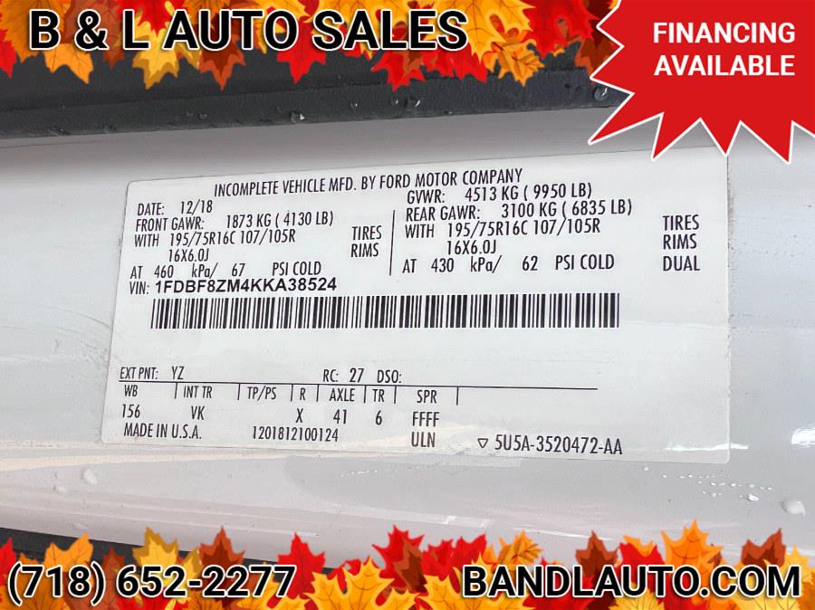 2019 Ford Transit Chassis T-350 DRW 156" WB 9950 GVWR, available for sale in Bronx, New York | B & L Auto Sales LLC. Bronx, New York 2019 Ford Transit Chassis T-350 DRW 156" WB 9950 GVWR, available for sale in Bronx, New York | B & L Auto Sales LLC. Bronx, New York