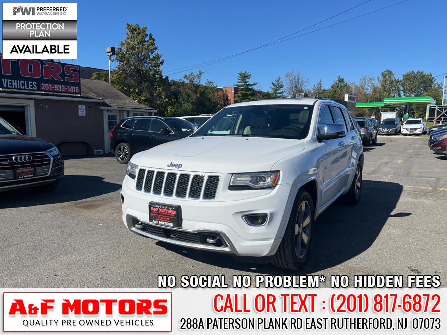 2015 Jeep Grand Cherokee 4WD 4dr Overland, available for sale in East Rutherford, New Jersey | A&F Motors LLC. East Rutherford, New Jersey 2015 Jeep Grand Cherokee 4WD 4dr Overland, available for sale in East Rutherford, New Jersey | A&F Motors LLC. East Rutherford, New Jersey