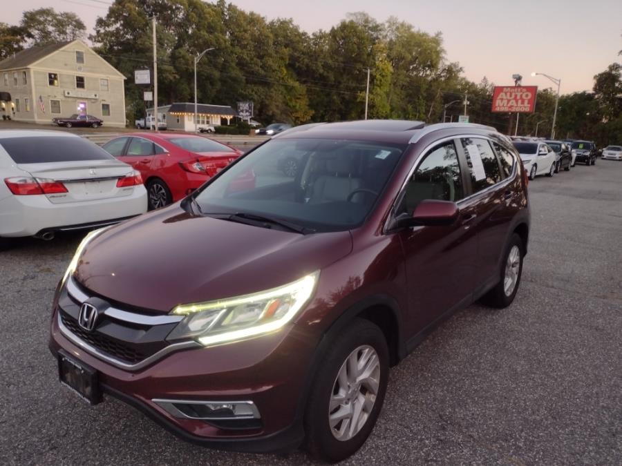 2016 Honda CR-V AWD 5dr EX-L, available for sale in Chicopee, Massachusetts | Matts Auto Mall LLC. Chicopee, Massachusetts