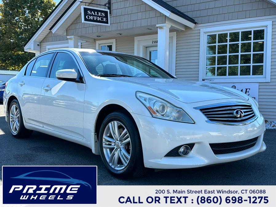 2013 Infiniti G37 Sedan 4dr x AWD, available for sale in East Windsor, Connecticut | Prime Wheels. East Windsor, Connecticut 2013 Infiniti G37 Sedan 4dr x AWD, available for sale in East Windsor, Connecticut | Prime Wheels. East Windsor, Connecticut