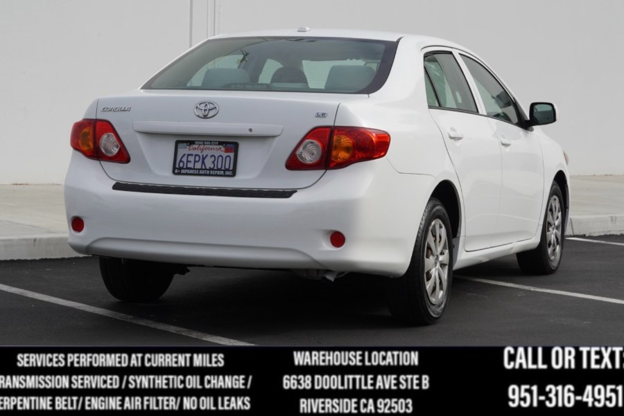 2009 Toyota Corolla LE (ONE OWNER) 4dr Sdn Auto, available for sale in Riverside, California | Big Timin Motors LLC. Riverside, California 2009 Toyota Corolla LE (ONE OWNER) 4dr Sdn Auto, available for sale in Riverside, California | Big Timin Motors LLC. Riverside, California