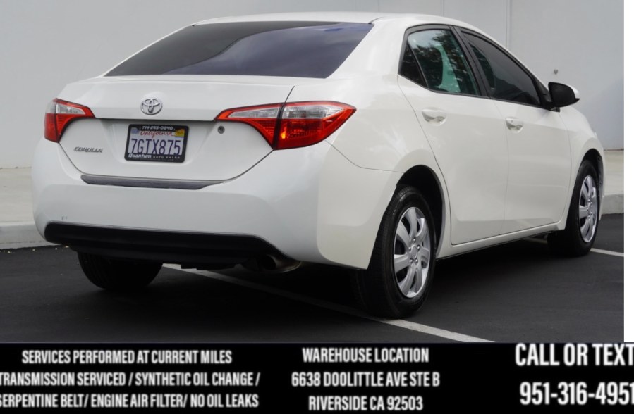 2014 Toyota Corolla LE 4dr Sdn, available for sale in Riverside, California | Big Timin Motors LLC. Riverside, California 2014 Toyota Corolla LE 4dr Sdn, available for sale in Riverside, California | Big Timin Motors LLC. Riverside, California