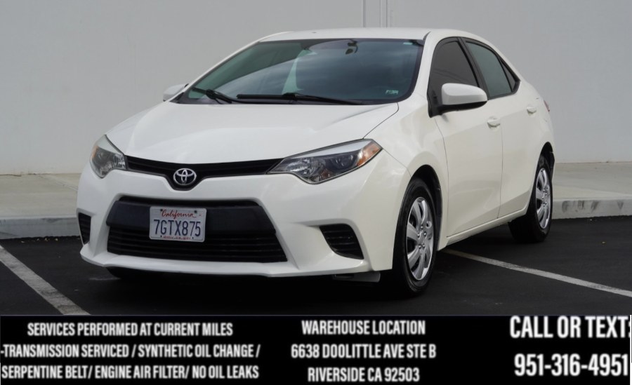 2014 Toyota Corolla LE 4dr Sdn, available for sale in Riverside, California | Big Timin Motors LLC. Riverside, California 2014 Toyota Corolla LE 4dr Sdn, available for sale in Riverside, California | Big Timin Motors LLC. Riverside, California