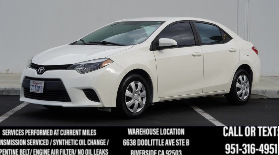 2014 Toyota Corolla LE 4dr Sdn, available for sale in Riverside, California | Big Timin Motors LLC. Riverside, California 2014 Toyota Corolla LE 4dr Sdn, available for sale in Riverside, California | Big Timin Motors LLC. Riverside, California
