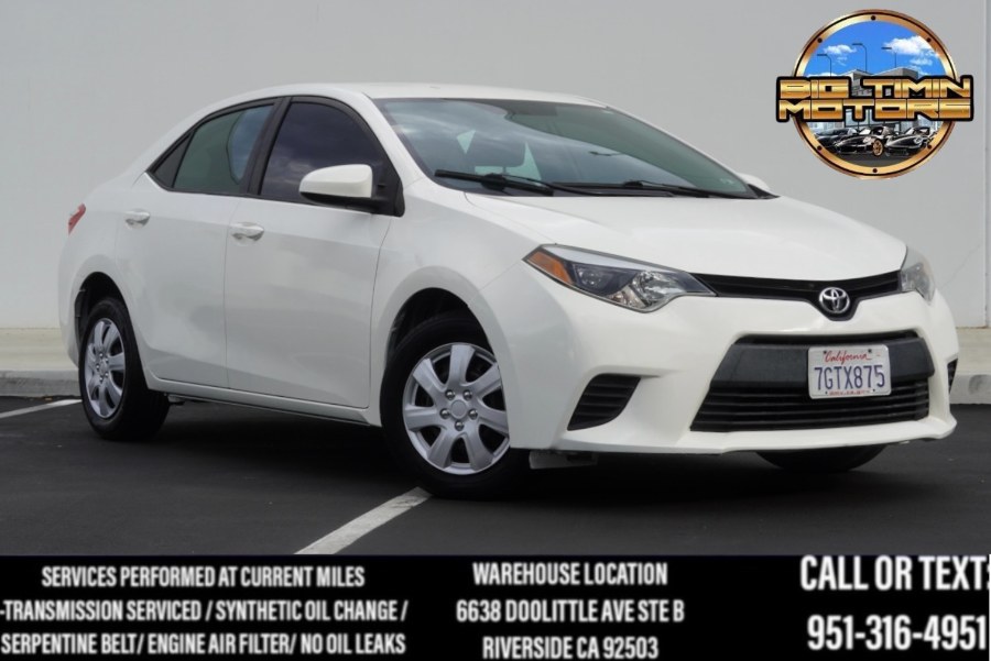 2014 Toyota Corolla LE 4dr Sdn, available for sale in Riverside, California | Big Timin Motors LLC. Riverside, California 2014 Toyota Corolla LE 4dr Sdn, available for sale in Riverside, California | Big Timin Motors LLC. Riverside, California
