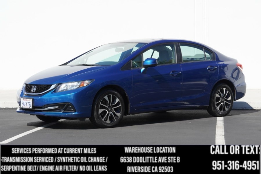 2013 Honda Civic Sdn EX EX (SUNROOF), available for sale in Riverside, California | Big Timin Motors LLC. Riverside, California 2013 Honda Civic Sdn EX EX (SUNROOF), available for sale in Riverside, California | Big Timin Motors LLC. Riverside, California