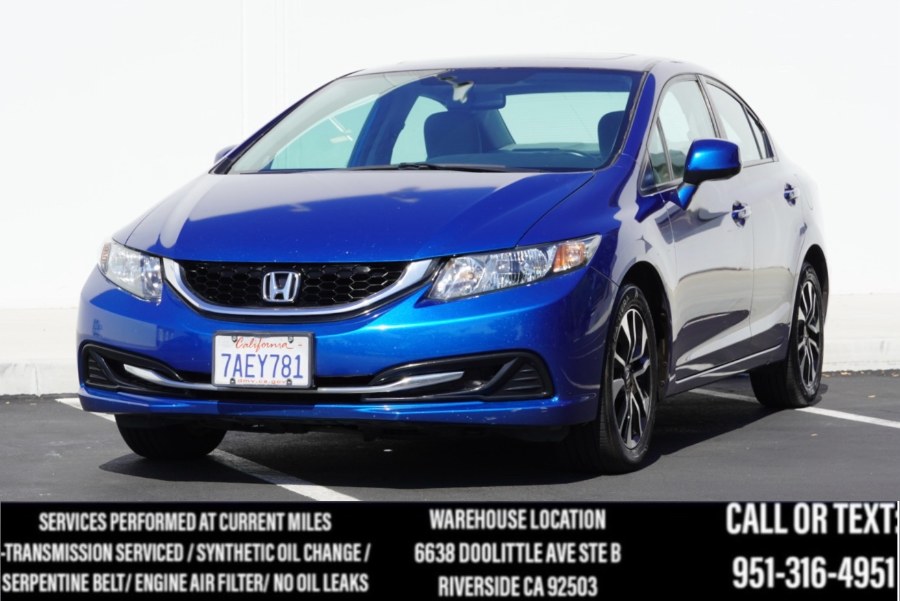 2013 Honda Civic Sdn EX EX (SUNROOF), available for sale in Riverside, California | Big Timin Motors LLC. Riverside, California 2013 Honda Civic Sdn EX EX (SUNROOF), available for sale in Riverside, California | Big Timin Motors LLC. Riverside, California
