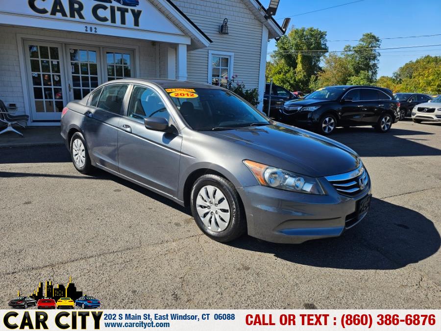 2012 Honda Accord Sdn 4dr I4 Auto LX, available for sale in East Windsor, Connecticut | Car City LLC. East Windsor, Connecticut 2012 Honda Accord Sdn 4dr I4 Auto LX, available for sale in East Windsor, Connecticut | Car City LLC. East Windsor, Connecticut