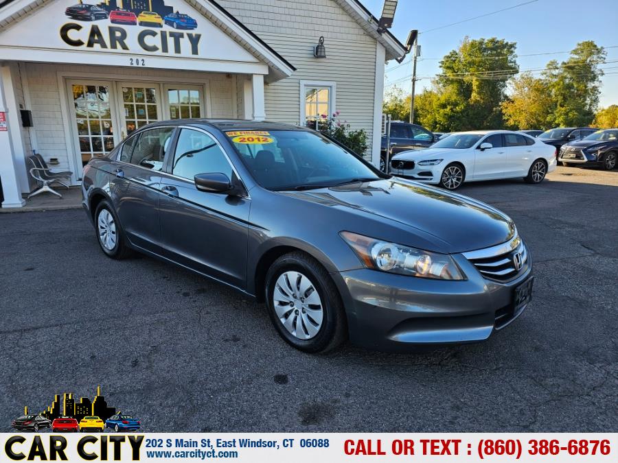 2012 Honda Accord Sdn 4dr I4 Auto LX, available for sale in East Windsor, Connecticut | Car City LLC. East Windsor, Connecticut 2012 Honda Accord Sdn 4dr I4 Auto LX, available for sale in East Windsor, Connecticut | Car City LLC. East Windsor, Connecticut
