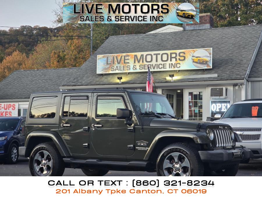 2016 Jeep Wrangler Unlimited 4WD 4dr Sahara, available for sale in Canton, Connecticut | Live Motors Sales and Service INC. Canton, Connecticut