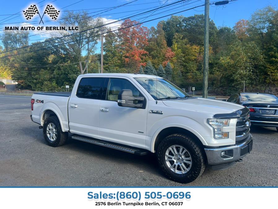 2016 Ford F-150 4WD SuperCrew 157" Lariat, available for sale in Berlin, Connecticut | Main Auto of Berlin. Berlin, Connecticut 2016 Ford F-150 4WD SuperCrew 157" Lariat, available for sale in Berlin, Connecticut | Main Auto of Berlin. Berlin, Connecticut