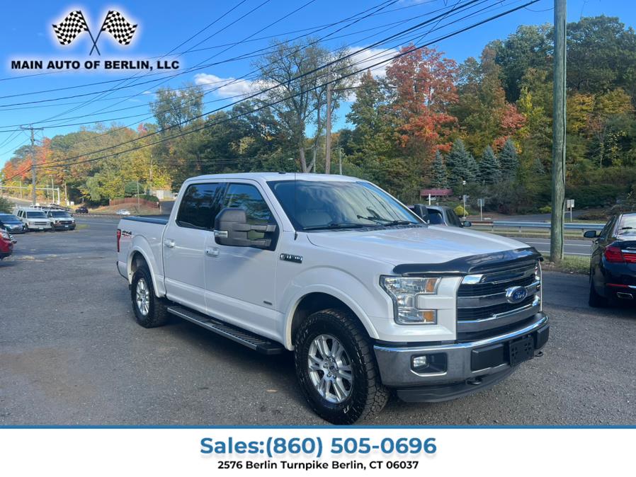 2016 Ford F-150 4WD SuperCrew 157" Lariat, available for sale in Berlin, Connecticut | Main Auto of Berlin. Berlin, Connecticut 2016 Ford F-150 4WD SuperCrew 157" Lariat, available for sale in Berlin, Connecticut | Main Auto of Berlin. Berlin, Connecticut