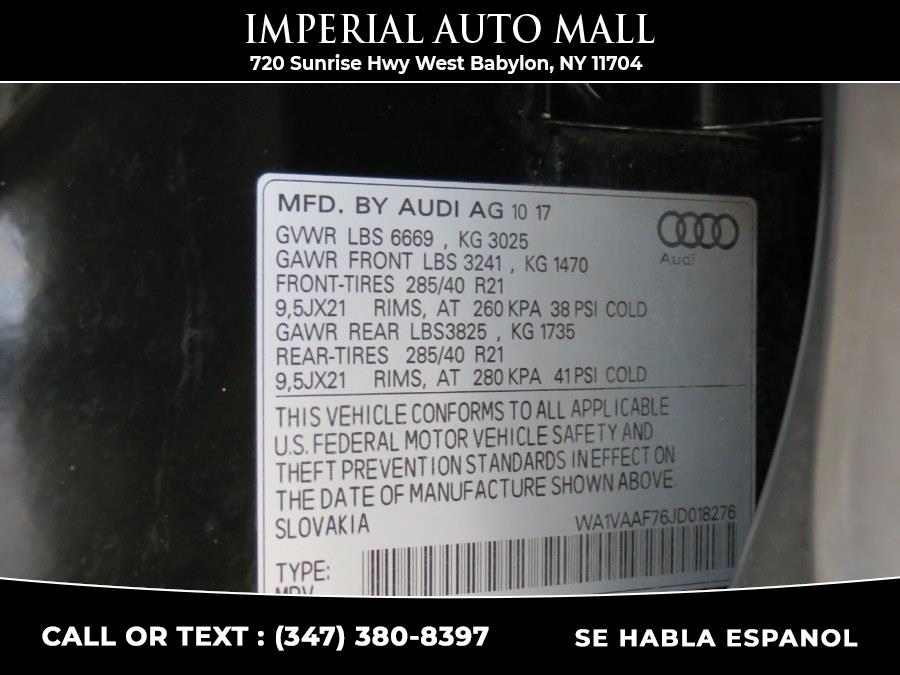 2018 Audi Q7 3.0 TFSI Prestige, available for sale in West Babylon, New York | Imperial Auto Mall. West Babylon, New York 2018 Audi Q7 3.0 TFSI Prestige, available for sale in West Babylon, New York | Imperial Auto Mall. West Babylon, New York