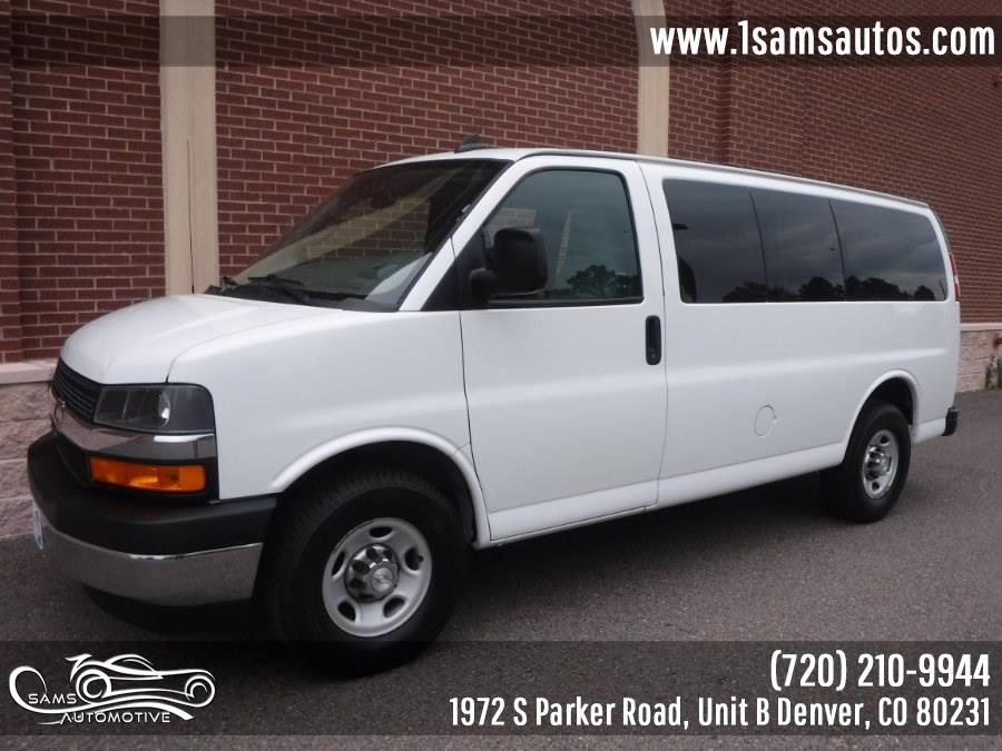 2019 Chevrolet Express Passenger RWD 2500 135" LT, available for sale in Denver, Colorado | Sam's Automotive. Denver, Colorado