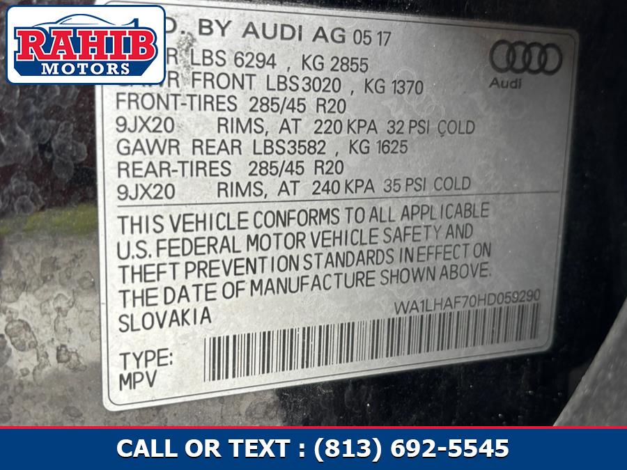 2017 Audi Q7 2.0 TFSI Premium Plus, available for sale in Winter Park, Florida | Rahib Motors. Winter Park, Florida 2017 Audi Q7 2.0 TFSI Premium Plus, available for sale in Winter Park, Florida | Rahib Motors. Winter Park, Florida