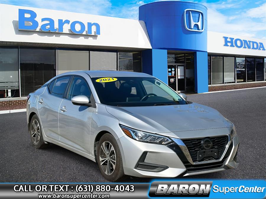 2021 Nissan Sentra SV, available for sale in Patchogue, New York | Baron Supercenter. Patchogue, New York