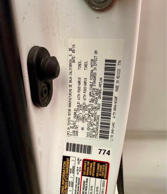 2016 Toyota Tacoma 4WD Double Cab V6 AT Limited (Natl), available for sale in Shelton, Connecticut | Center Motorsports LLC. Shelton, Connecticut 2016 Toyota Tacoma 4WD Double Cab V6 AT Limited (Natl), available for sale in Shelton, Connecticut | Center Motorsports LLC. Shelton, Connecticut
