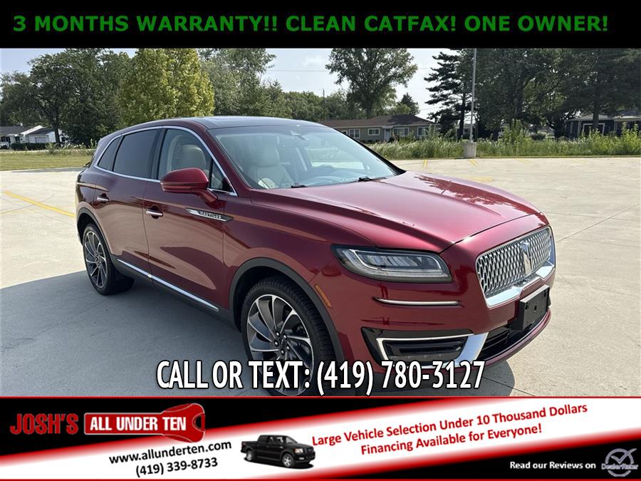 2019 Lincoln Nautilus Reserve, available for sale in Elida, Ohio | Josh's All Under Ten LLC. Elida, Ohio 2019 Lincoln Nautilus Reserve, available for sale in Elida, Ohio | Josh's All Under Ten LLC. Elida, Ohio