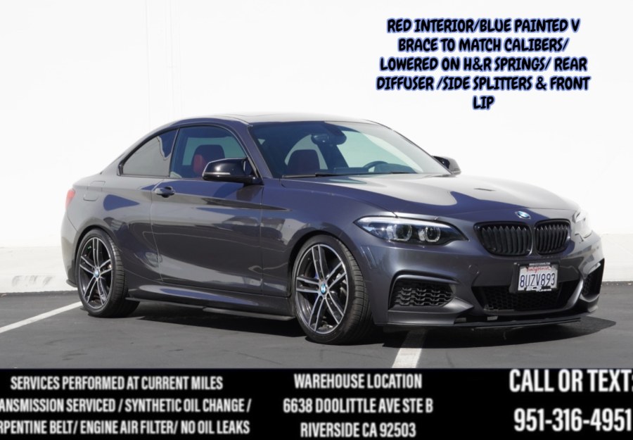 Used 2018 F22 BMW B58 M240i in Riverside, California | Big Timin Motors LLC. Riverside, California