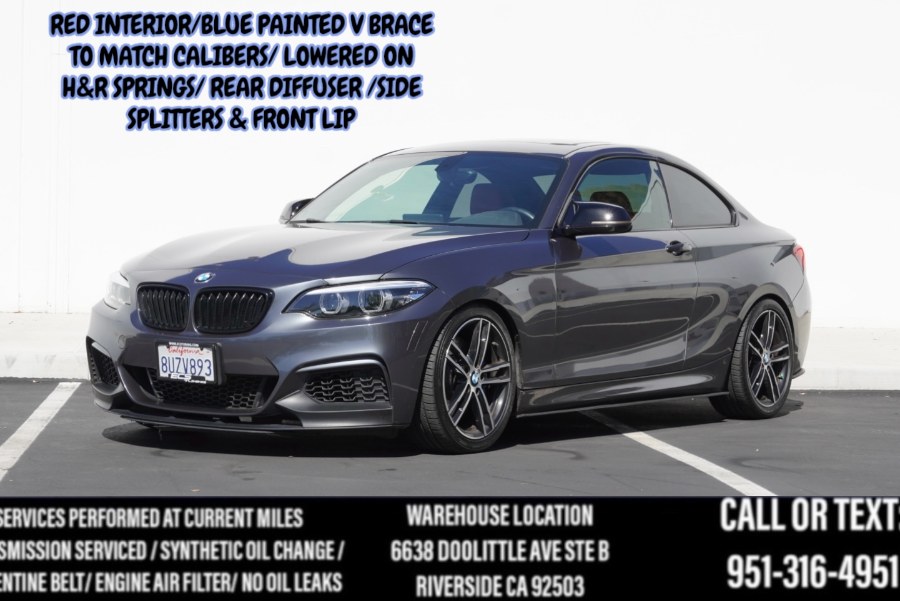 2018 F22 BMW B58 M240i M240i (RED INTERIOR) (SPRINGS) (BLUE V BRACE) EXST, available for sale in Riverside, California | Big Timin Motors LLC. Riverside, California 2018 F22 BMW B58 M240i M240i (RED INTERIOR) (SPRINGS) (BLUE V BRACE) EXST, available for sale in Riverside, California | Big Timin Motors LLC. Riverside, California