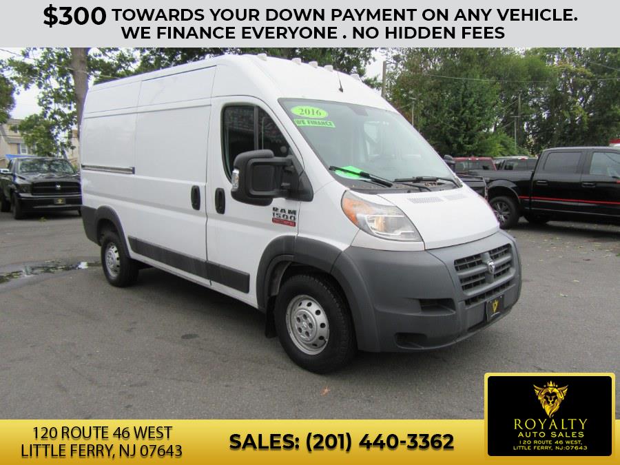 2016 Ram ProMaster Cargo Van 1500 High Roof 136" WB, available for sale in Little Ferry, New Jersey | Royalty Auto Sales. Little Ferry, New Jersey 2016 Ram ProMaster Cargo Van 1500 High Roof 136" WB, available for sale in Little Ferry, New Jersey | Royalty Auto Sales. Little Ferry, New Jersey