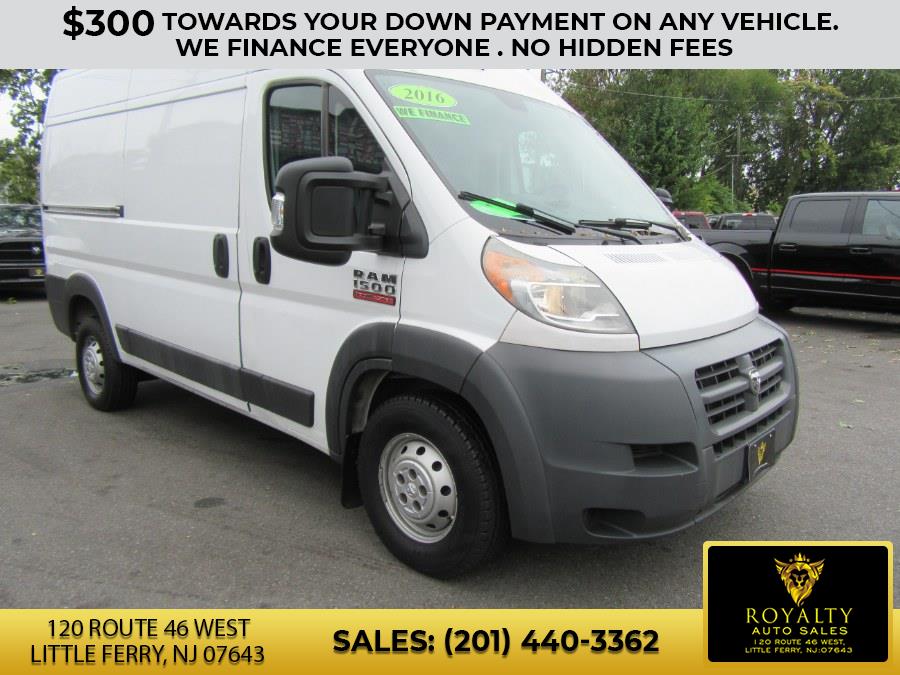 2016 Ram ProMaster Cargo Van 1500 High Roof 136" WB, available for sale in Little Ferry, New Jersey | Royalty Auto Sales. Little Ferry, New Jersey 2016 Ram ProMaster Cargo Van 1500 High Roof 136" WB, available for sale in Little Ferry, New Jersey | Royalty Auto Sales. Little Ferry, New Jersey