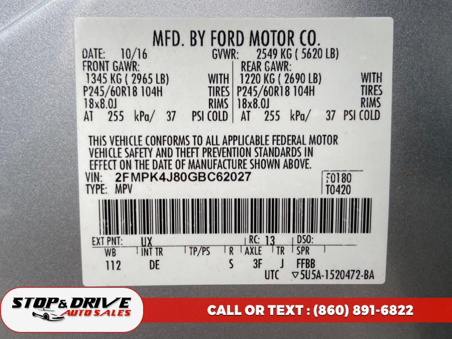 2016 Ford Edge 4dr SEL AWD, available for sale in East Windsor, Connecticut | Stop & Drive Auto Sales. East Windsor, Connecticut 2016 Ford Edge 4dr SEL AWD, available for sale in East Windsor, Connecticut | Stop & Drive Auto Sales. East Windsor, Connecticut