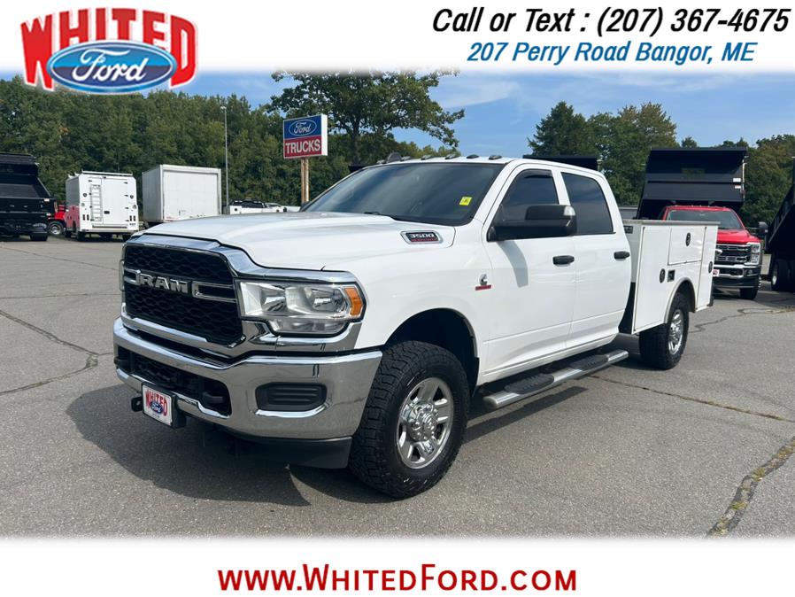 2021 Ram 3500 Tradesman 4x4 Crew Cab Service Body, available for sale in Bangor, Maine | Whited Ford. Bangor, Maine 2021 Ram 3500 Tradesman 4x4 Crew Cab Service Body, available for sale in Bangor, Maine | Whited Ford. Bangor, Maine