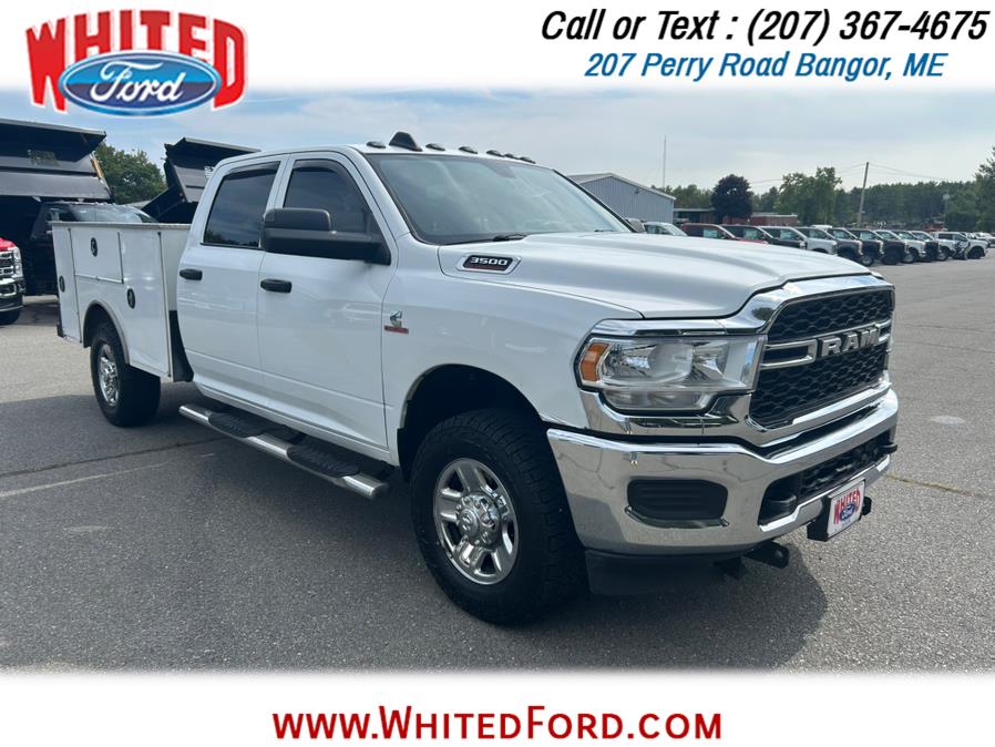 2021 Ram 3500 Tradesman 4x4 Crew Cab Service Body, available for sale in Bangor, Maine | Whited Ford. Bangor, Maine 2021 Ram 3500 Tradesman 4x4 Crew Cab Service Body, available for sale in Bangor, Maine | Whited Ford. Bangor, Maine