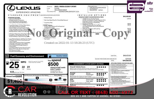 2022 Lexus Es 350 ES 350 F SPORT, available for sale in Avenel, New Jersey | Car Revolution. Avenel, New Jersey 2022 Lexus Es 350 ES 350 F SPORT, available for sale in Avenel, New Jersey | Car Revolution. Avenel, New Jersey
