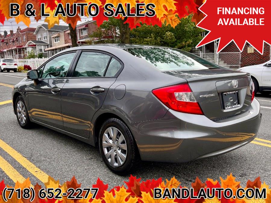 2012 Honda Civic Sedan 4dr Auto LX PZEV, available for sale in Bronx, New York | B & L Auto Sales LLC. Bronx, New York 2012 Honda Civic Sedan 4dr Auto LX PZEV, available for sale in Bronx, New York | B & L Auto Sales LLC. Bronx, New York