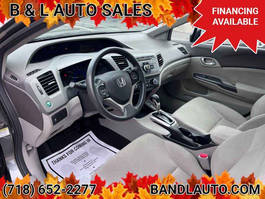 2012 Honda Civic Sedan 4dr Auto LX PZEV, available for sale in Bronx, New York | B & L Auto Sales LLC. Bronx, New York 2012 Honda Civic Sedan 4dr Auto LX PZEV, available for sale in Bronx, New York | B & L Auto Sales LLC. Bronx, New York