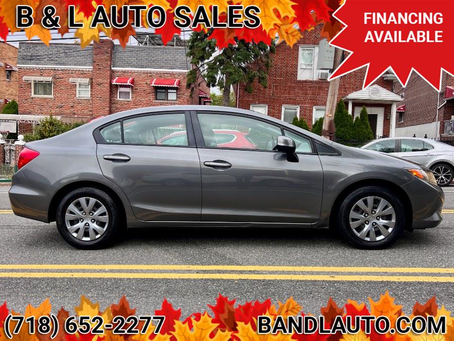 2012 Honda Civic Sedan 4dr Auto LX PZEV, available for sale in Bronx, New York | B & L Auto Sales LLC. Bronx, New York 2012 Honda Civic Sedan 4dr Auto LX PZEV, available for sale in Bronx, New York | B & L Auto Sales LLC. Bronx, New York