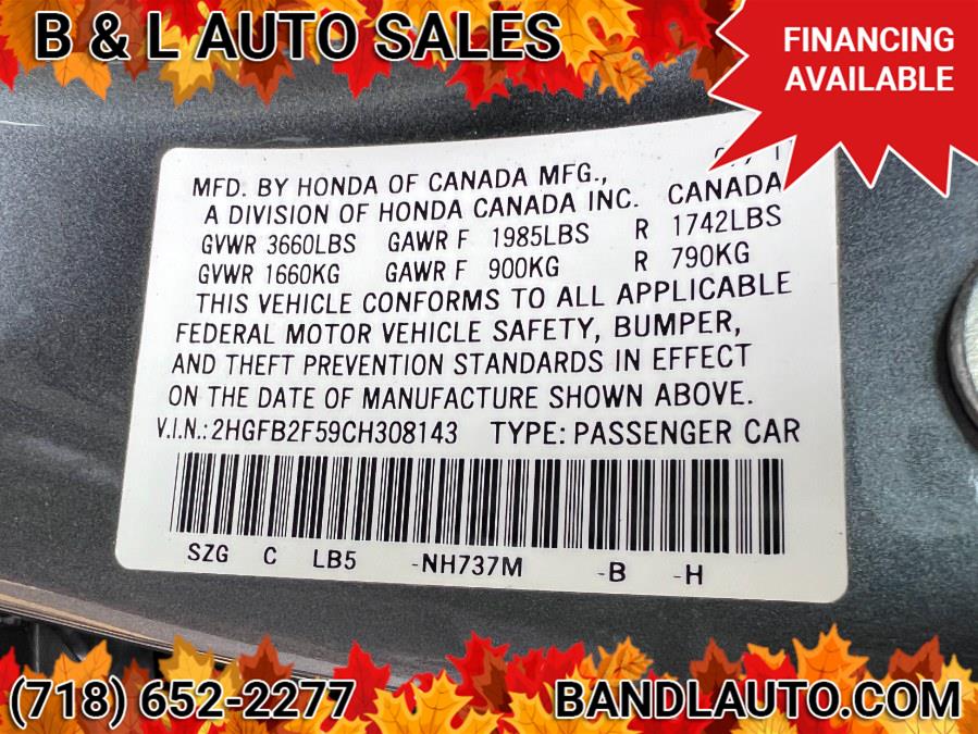 2012 Honda Civic Sedan 4dr Auto LX PZEV, available for sale in Bronx, New York | B & L Auto Sales LLC. Bronx, New York 2012 Honda Civic Sedan 4dr Auto LX PZEV, available for sale in Bronx, New York | B & L Auto Sales LLC. Bronx, New York