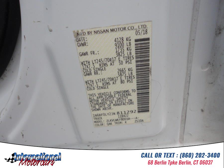 2018 Nissan NV Cargo NV2500 HD High Roof V6 S, available for sale in Berlin, Connecticut | International Motorcars llc. Berlin, Connecticut 2018 Nissan NV Cargo NV2500 HD High Roof V6 S, available for sale in Berlin, Connecticut | International Motorcars llc. Berlin, Connecticut