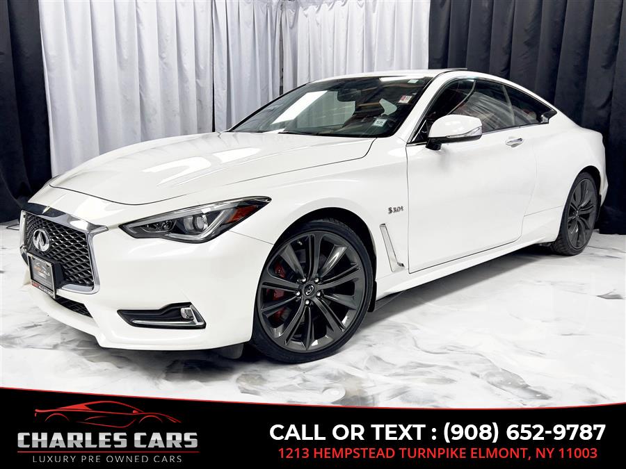 2018 Infiniti Q60 Red Sport 400, available for sale in Elmont, New York | Charles Cars. Elmont, New York