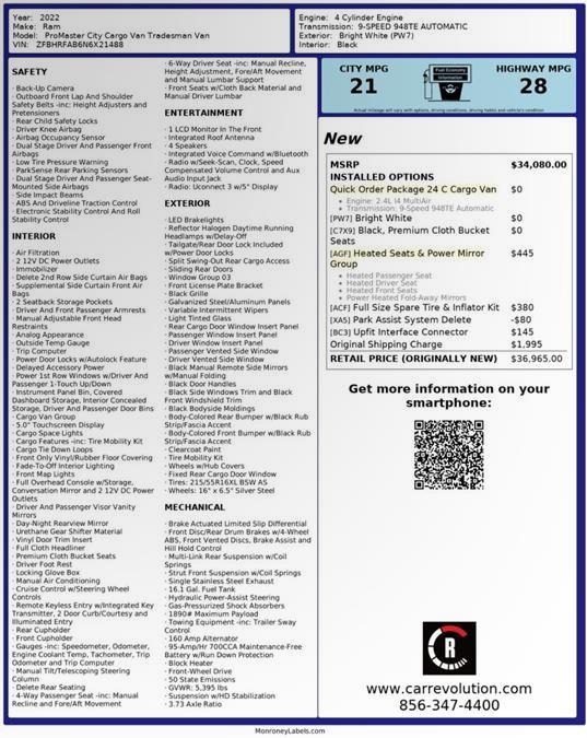 2022 Ram Promaster City Cargo Van Tradesman, available for sale in Maple Shade, New Jersey | Car Revolution. Maple Shade, New Jersey 2022 Ram Promaster City Cargo Van Tradesman, available for sale in Maple Shade, New Jersey | Car Revolution. Maple Shade, New Jersey