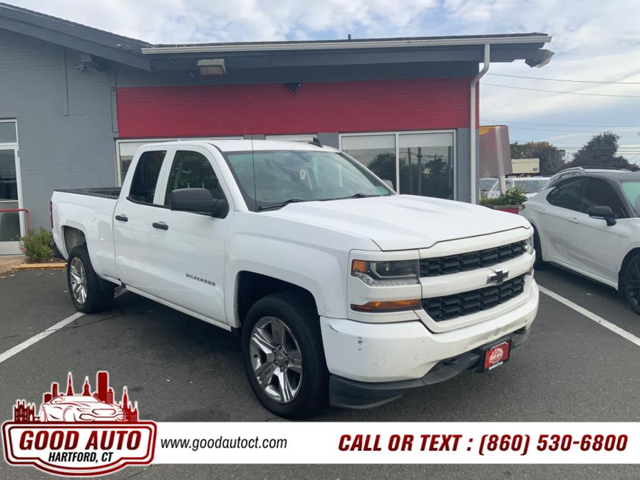 2018 Chevrolet Silverado 1500 4WD Double Cab 143.5" Custom, available for sale in Hartford, Connecticut | Good Auto LLC. Hartford, Connecticut 2018 Chevrolet Silverado 1500 4WD Double Cab 143.5" Custom, available for sale in Hartford, Connecticut | Good Auto LLC. Hartford, Connecticut