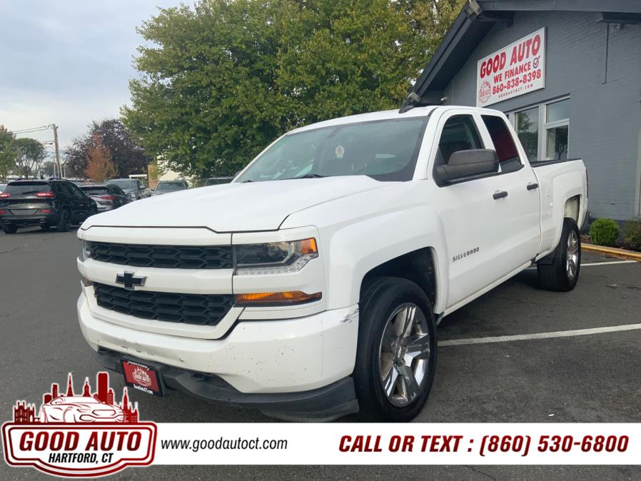 2018 Chevrolet Silverado 1500 4WD Double Cab 143.5" Custom, available for sale in Hartford, Connecticut | Good Auto LLC. Hartford, Connecticut 2018 Chevrolet Silverado 1500 4WD Double Cab 143.5" Custom, available for sale in Hartford, Connecticut | Good Auto LLC. Hartford, Connecticut