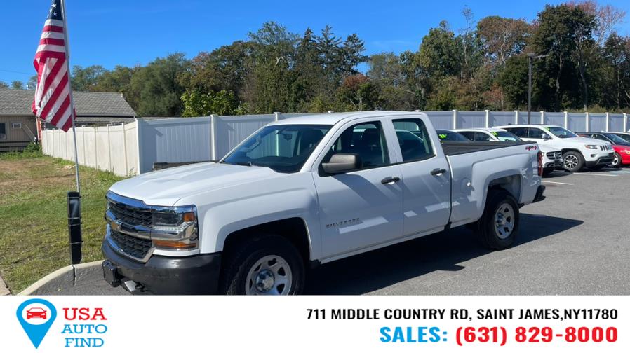 2018 Chevrolet Silverado 1500 4WD Double Cab 143.5" Work Truck, available for sale in Saint James, New York | USA Auto Find. Saint James, New York 2018 Chevrolet Silverado 1500 4WD Double Cab 143.5" Work Truck, available for sale in Saint James, New York | USA Auto Find. Saint James, New York