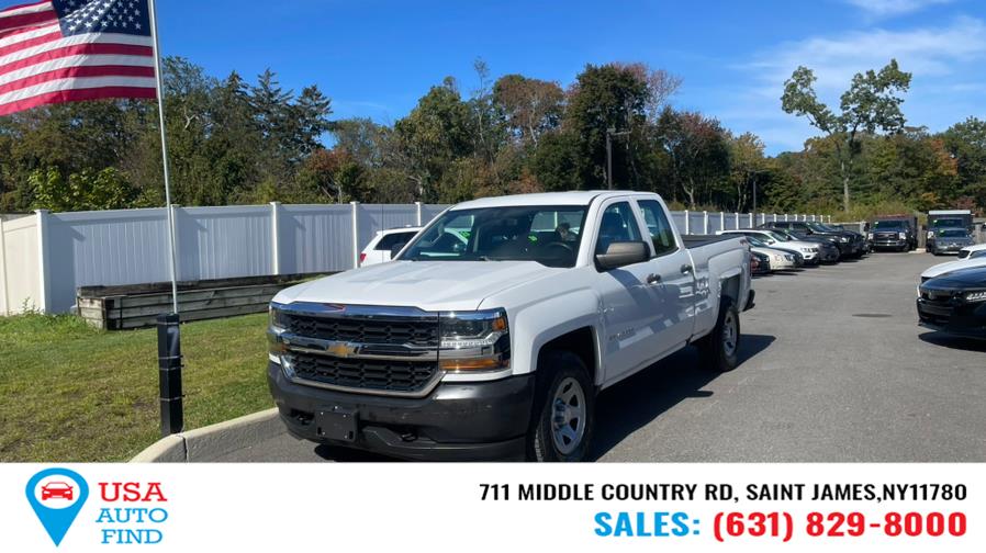 2018 Chevrolet Silverado 1500 4WD Double Cab 143.5" Work Truck, available for sale in Saint James, New York | USA Auto Find. Saint James, New York 2018 Chevrolet Silverado 1500 4WD Double Cab 143.5" Work Truck, available for sale in Saint James, New York | USA Auto Find. Saint James, New York