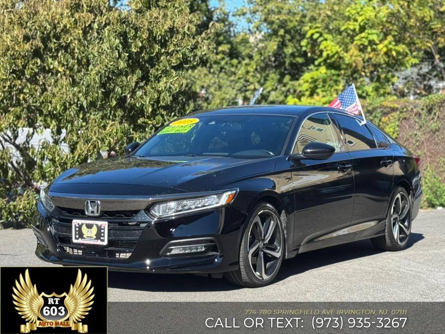 Used Honda Accord Sedan Sport 1.5T CVT 2018 | RT 603 Auto Mall. Irvington, New Jersey