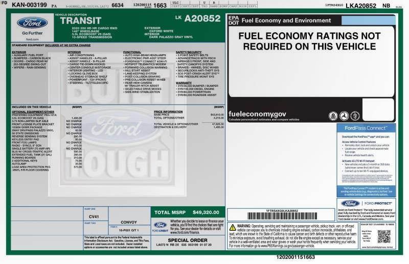 2020 Ford Transit Cargo Van T-350 HIGH ROOF EXT, available for sale in Maple Shade, New Jersey | Car Revolution. Maple Shade, New Jersey 2020 Ford Transit Cargo Van T-350 HIGH ROOF EXT, available for sale in Maple Shade, New Jersey | Car Revolution. Maple Shade, New Jersey
